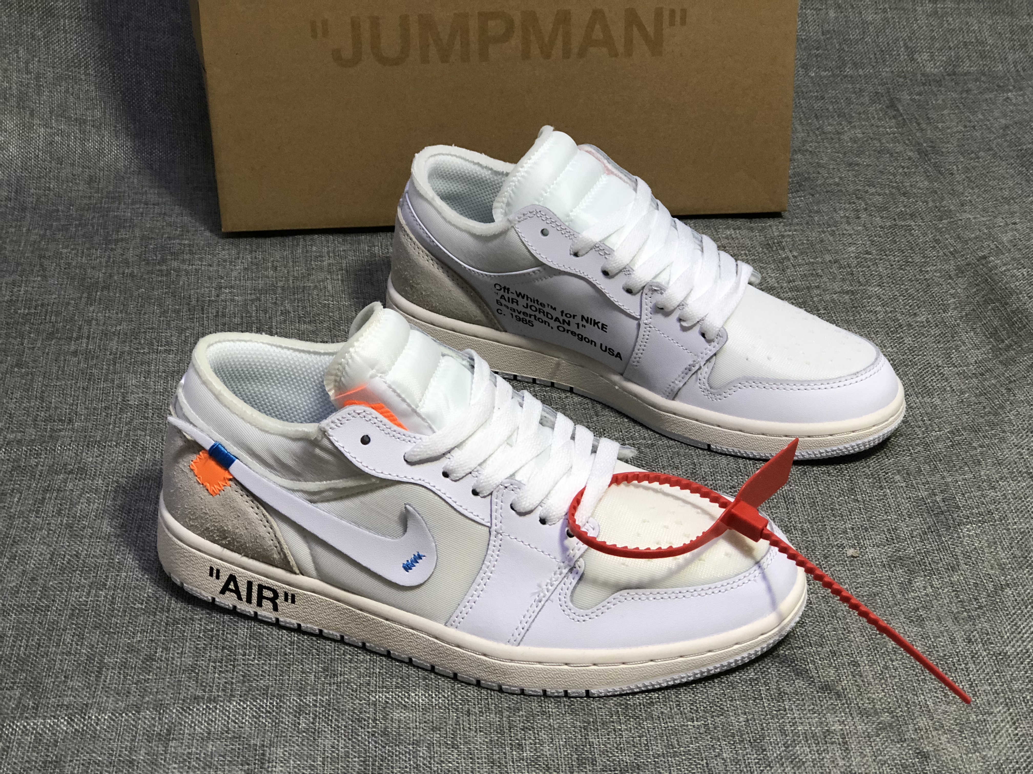 Air Jordan 1 Low x Off-white White Women Shoes - Click Image to Close